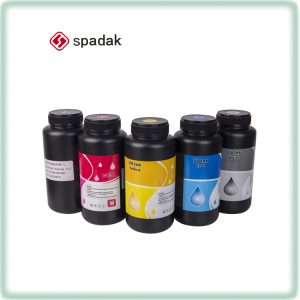 Spadak UV light curing ink, indoor and outdoor advertising soft film UV ink, soft neutral hard UV ink, metal leather plastic surface curing ink, Konica Ricoh Seiko industrial head UV ink, bright color, smooth good old factory production