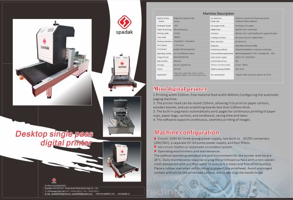 Desktop single pass digital printer(Mini digital printer) - Image 4
